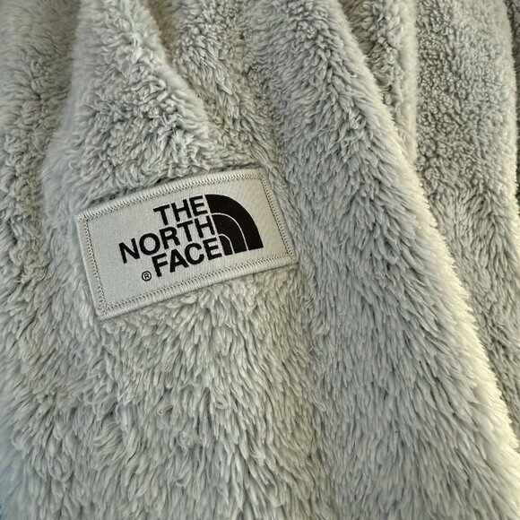 The North Face Furry Fleece Jacket Womens S Gray Sherpa Outdoors Hiking Camping - Picture 8 of 8